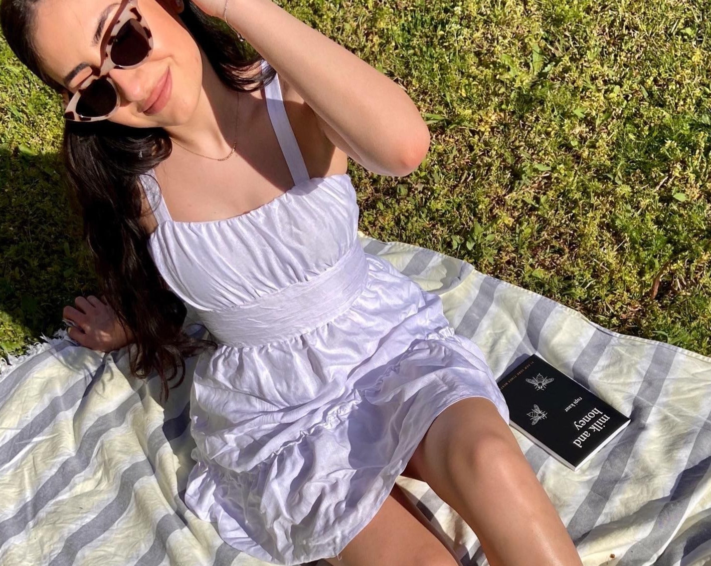 picnic goals dress cute white sundress 