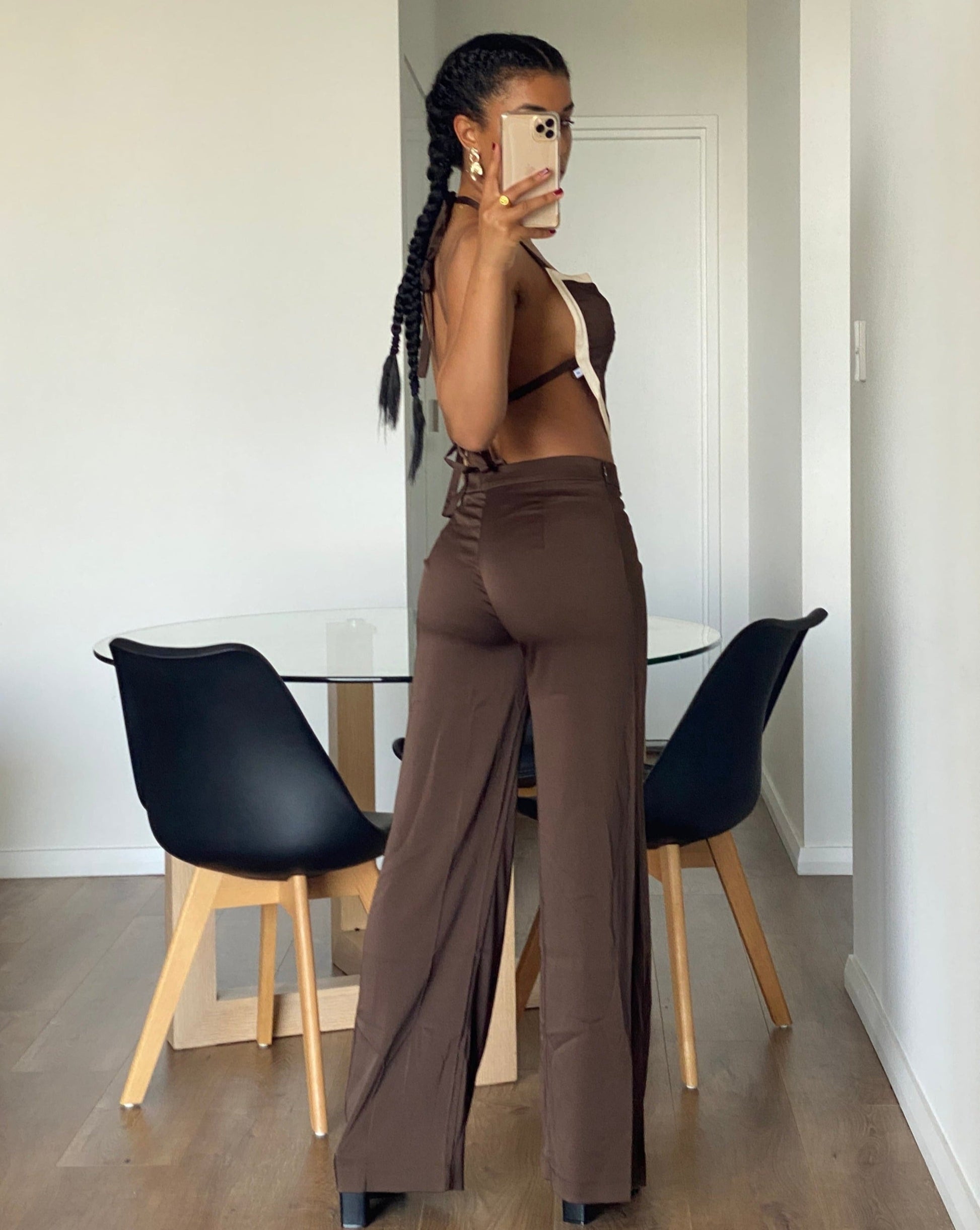 fashionable high wasited pants how to style brown pants on wide leg pants 